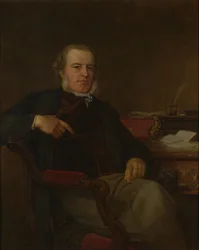 Portrait of Henry Bruce, 1st Baron Aberdare, British Politician and Home Secretary (1815-1895)